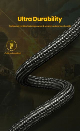 Ugreen Premium 3M DisplayPort 1.4 UHD/3D 8K (7680x4320@60Hz) 32.4Gbps (Cotton Braided/Gold Plated) Cable (Brand New/Warranty)