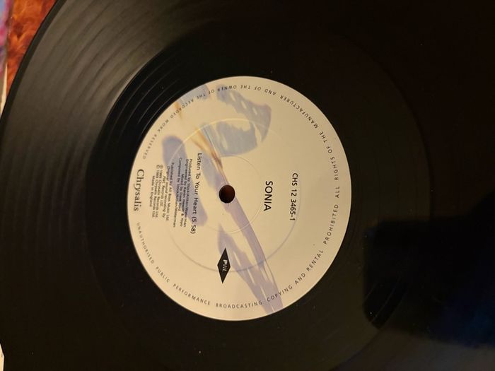 Sonia Listen To Your Heart 12inch Vinyl 1989 UK Stock Aitken Waterman