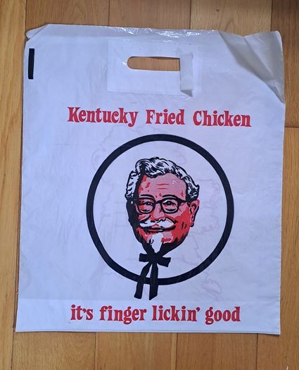 1980s KFC plastic bag