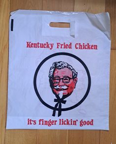 1980s KFC plastic bag