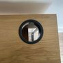 Modern Wooden Desk with Large Drawer & Cable Management - Like New Image 3