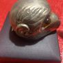 Antique Silver Monkey Head Image 4