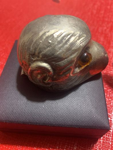 Antique Silver Monkey Head