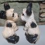 Vintage chalkware terrier dogs Image 7