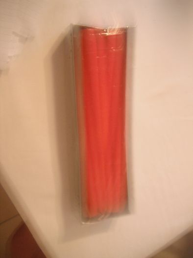 Box of 8 Red Taper Candles for Sale