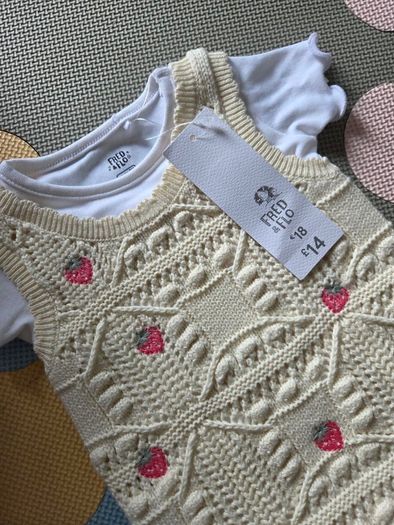 UpTo3Months, With Tags Knitted F&F Dress Set