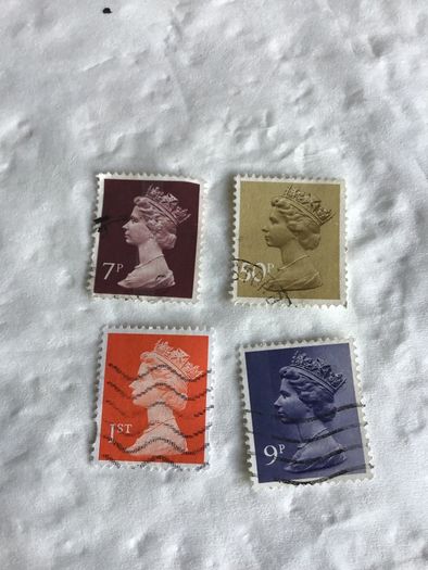Four Queen Elizabeth II stamps