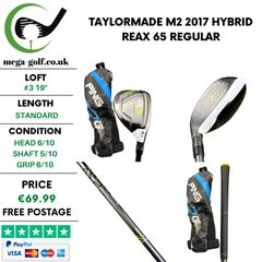 Taylormade M2 2017 Hybrid / #3 19 Degree / Reax 65 Regular