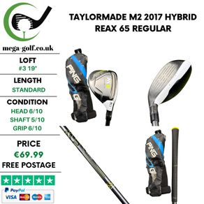 Taylormade M2 2017 Hybrid / #3 19 Degree / Reax 65 Regular