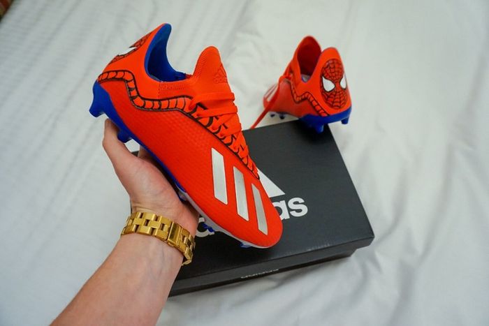 One of a kind Spider-Man football Boots 3.5uk