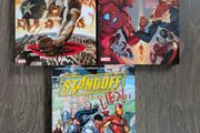 Lot of 3 Marvel Hardcover Comic Books Civil War Avengers Invaders