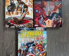 Lot of 3 Marvel Hardcover Comic Books Civil War Avengers Invaders