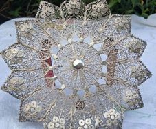 Sterling Silver Filigree 7 Inch Dish(110 grams)