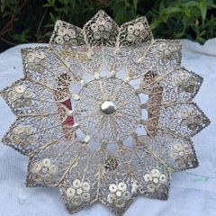 Sterling Silver Filigree 7 Inch Dish(110 grams)
