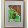 Original Art Framed Roman Art Roman Door Knocker Interior Design Art contemporary Irish Art abstract painting Image 2