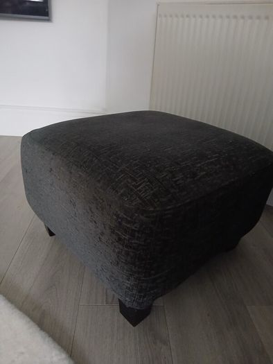 2 x seater sofa plus pouffe