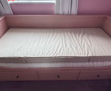 Pink Ikea Day Bed with 2 mattresses