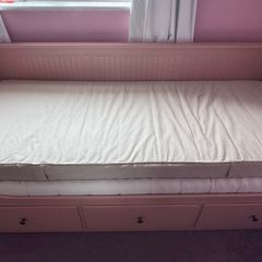 Pink Ikea Day Bed with 2 mattresses