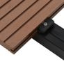 WPC Solid Decking Boards with Accessories 20m(sqr) 2.2m Light Brown Image 5