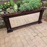 Large antique mahogany overmantle mirror Image 2