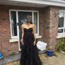 Debs/Prom /Evening black strapless ruffle ballgown Image 4
