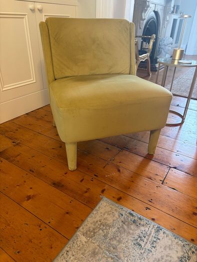 Velvet armchair