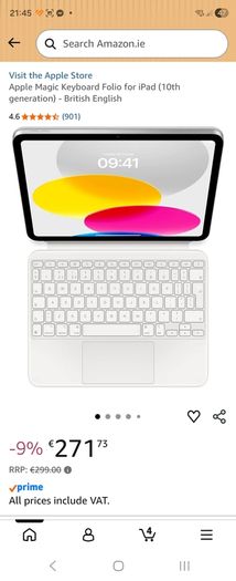 iPad Magic Keyboard (iPad not included) (2021) - QWERTY - English (US) - iPad Pro 12.9" 3rd gen / iPad Pro 12.9" 4th gen / iPad Pro 12.9" 5th gen