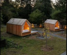 Airbnb , glamping pods