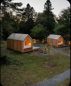 Airbnb , glamping pods