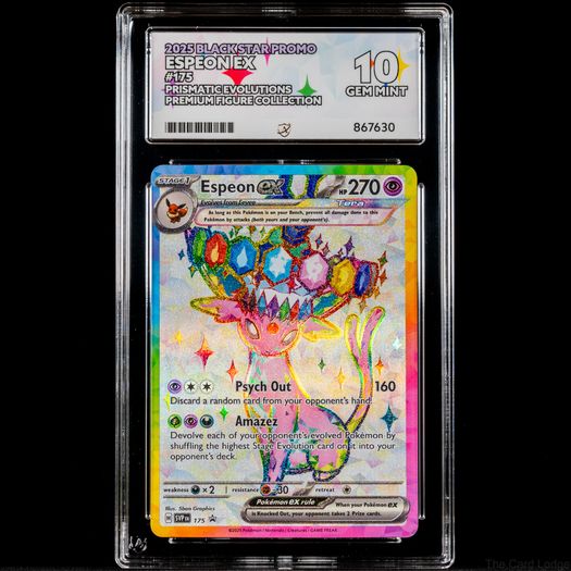 Espeon EX SVP 175 Ace Grading 10 Gem Mint Holo Black Star Promo Scarlet & Violet Pokemon Card