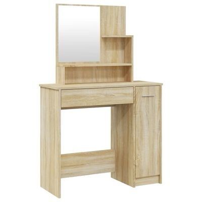 Multiple Colours Available | Dressing Table With Mirror 86.5x35x136 Cm