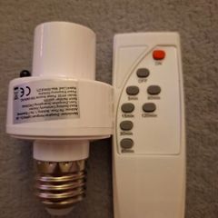 Wireless lamp holder E27 remote control