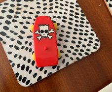 Vintage Bart Simpson Skateboard Toy (1990) Retro Simpsons