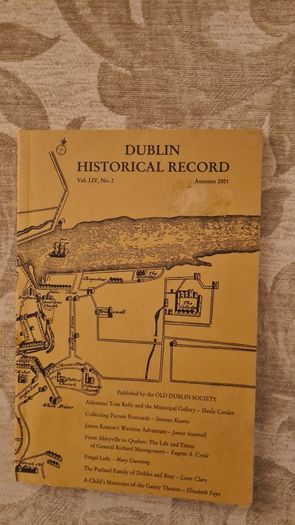 Dublin Historical Record. Vol Liv. No 2.autumn 2001. Paperback In Good Condition. 34.