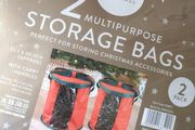 Set of x2 Christmas Storage Bags