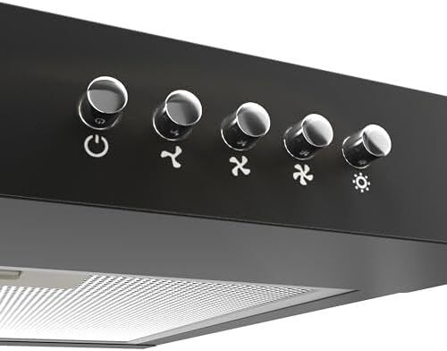 60cm Visor Cooker Hood Undercabinet Hoods Wall Mounted Kitchen Extractor Fan 600mm Top Vented Range Hood