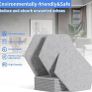 SALE MULTIPLE COLOURS AVAILABLE 12 Pack Rdutuok High Density Hexagon Acoustic Panels,Acoustic Foam Panels 30 x 26 x1 cm Beveled Edge Tiles Sound Proof Padding for Recording Room,Offices,Home and Wall Decoration Silver Gray Image 4