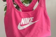 nike top swoosh bra top large