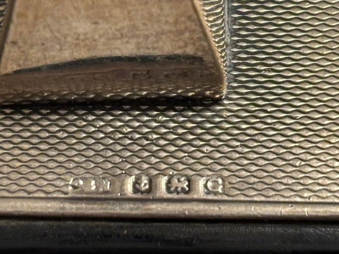 Art deco 1931 Birmingham solid silver stand.  Weighted