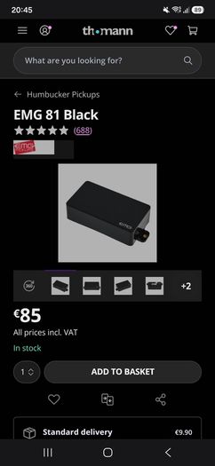 EMG 81 Humbucker Pickup