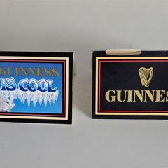 2 x Small Guinness card stands