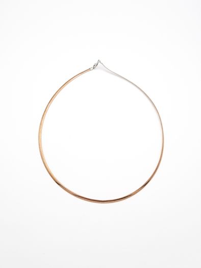 925 Sterling Silver Herringbone Chain Choker