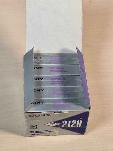 Sony Qd 2120 Mini Data Cartridges 120mb 4gb X 5 Brand New Sealed