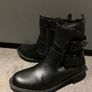 Buckle Casual Boot Fur Lining size 38 5 black BRAND NEW Image 6