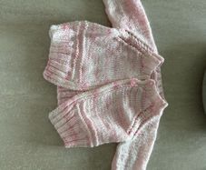 knitting baby cardigan