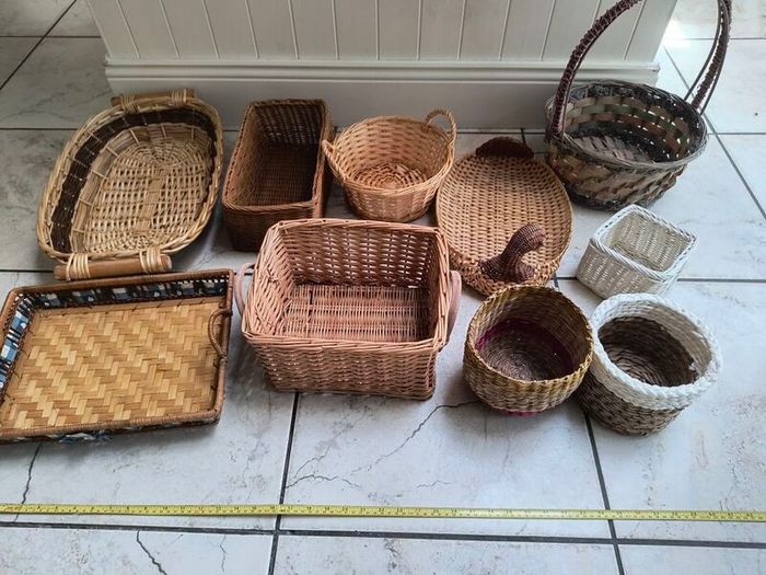 Wicker Baskets x 13
