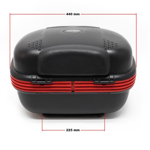 Top Case 31l Matt Black Motorbike Motorcycle Helmet Storage Trunk