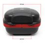Top Case 31l Matt Black Motorbike Motorcycle Helmet Storage Trunk Image 3