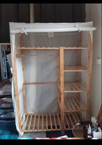 wooden wardrobe