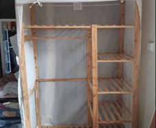 wooden wardrobe